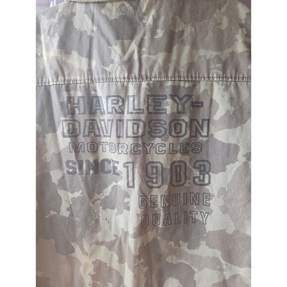 Harley-Davidson Camo Military Vest Mens Size 3XL Zip Front New w/out Tags!!! - Picture 5 of 7